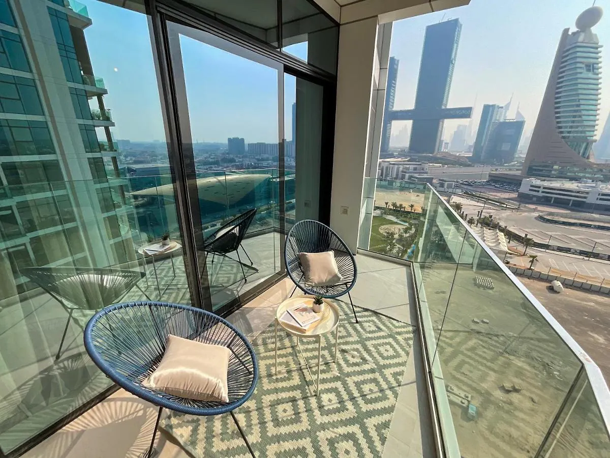 Higuests - Spacious Apt Near Zabeel Park With Panoramic Views Dubaj Apartament